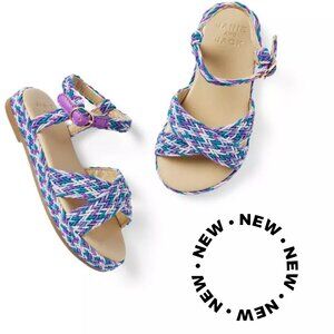 JANIE & JACK Brand Toddler Girls Kids Shoes NEW Braided Espadrille Purple NIB